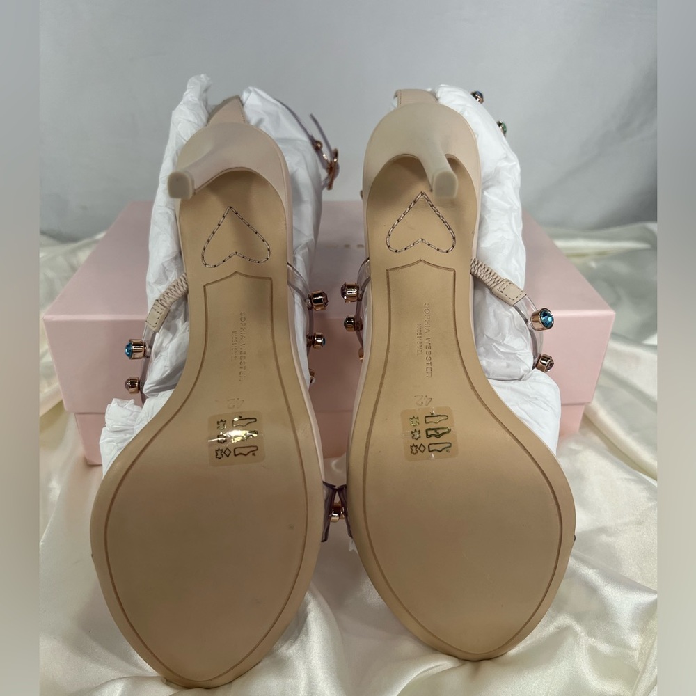 NEW Sophia Webster Rosalind Gem Multi Color Studded Heel size 42 US 11.5 - Picture 14 of 17